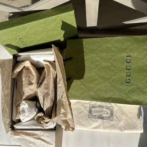 GUCCI ~ Like New! 2023 SE Women's Interlocking G espadrille, size 37, 7US. - Picture 7 of 9